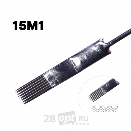 Иглы для художественной татуировки Spark Textured, Round Magnum 13, блистер 5 шт.