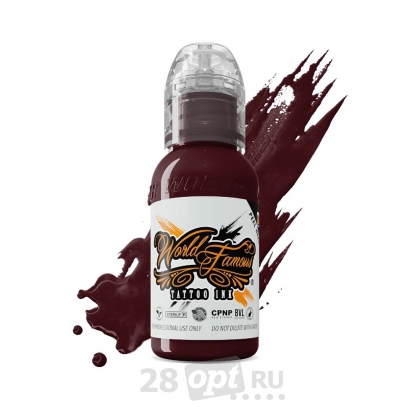 Краска для художественной татуировки World Famous Tattoo Ink, Baboon Maroon, 30 мл
