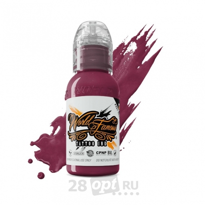 Краска для художественной татуировки World Famous Tattoo Ink, Blackberry, 30 мл
