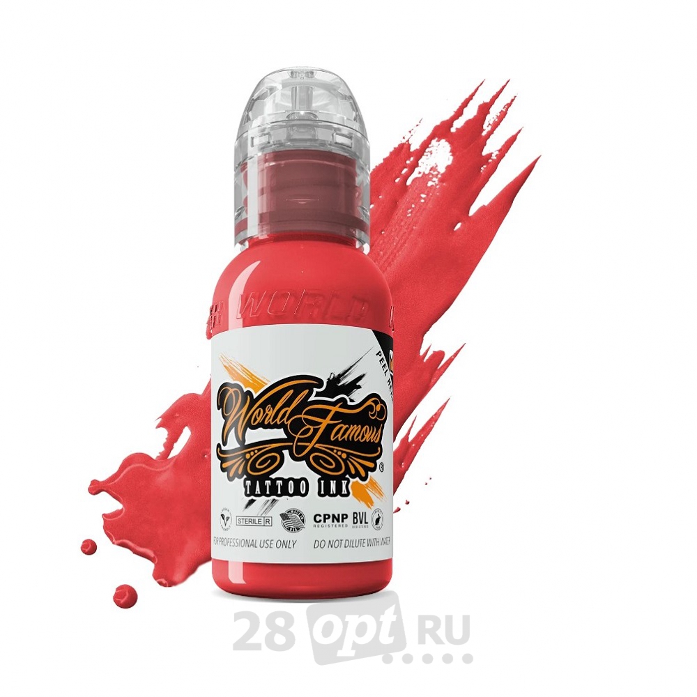Краска для художественной татуировки World Famous Tattoo Ink by Gorsky, Vintage Lipstick, 30 мл