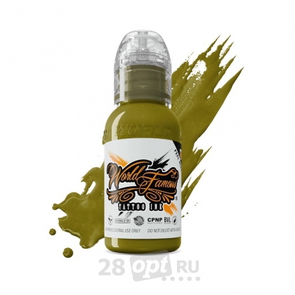 Краска для художественной татуировки World Famous Tattoo Ink, Green Beret, 30 мл