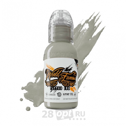 Краска для художественной татуировки World Famous Tattoo Ink, Grey Glutton, 30 мл