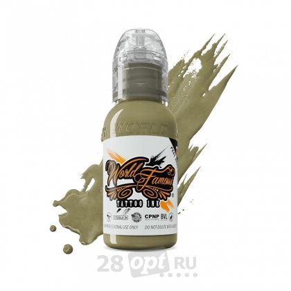 Краска для художественной татуировки World Famous Tattoo Ink, Jolly Green Giant, 30 мл