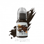 Краска для художественной татуировки World Famous Tattoo Ink, Dark Chocolate, 15 мл