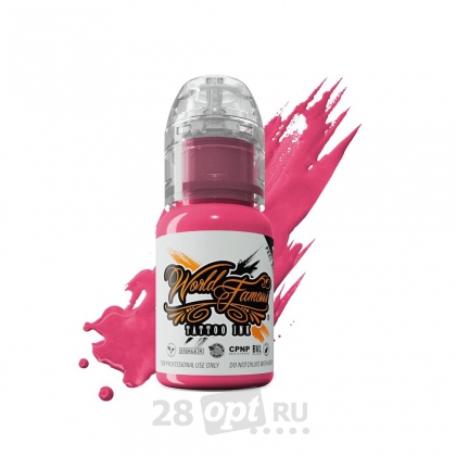 Краска для художественной татуировки World Famous Tattoo Ink, Bali Pink, 15 мл