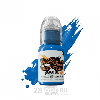 Краска для художественной татуировки World Famous Tattoo Ink, Bangkok Blue, 15 мл