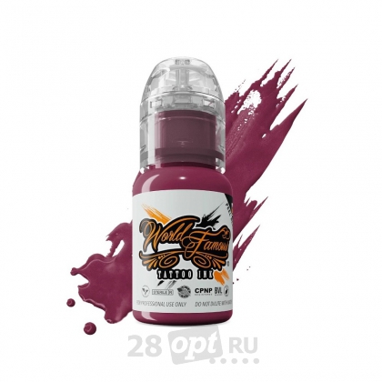 Краска для художественной татуировки World Famous Tattoo Ink, Blackberry, 15 мл