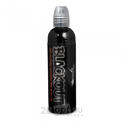 Краска для художественной татуировки World Famous Tattoo Ink, Blackout, 60 мл