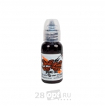 Краска для художественной татуировки World Famous Tattoo Ink by Andrey Kolbasin, Chestnut, 30 мл