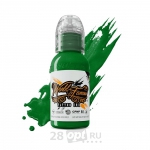 Краска для художественной татуировки World Famous Tattoo Ink by Ryan Smith, Emerald, 30 мл