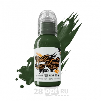 Краска для художественной татуировки World Famous Tattoo Ink by Vincent Zaterra, Spoiled Sage, 30 мл