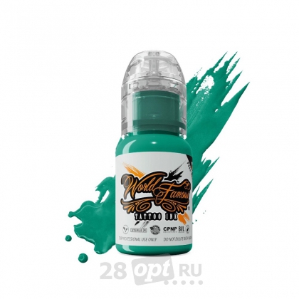 Краска для художественной татуировки World Famous Tattoo Ink, Caribbean Sea, 15 мл