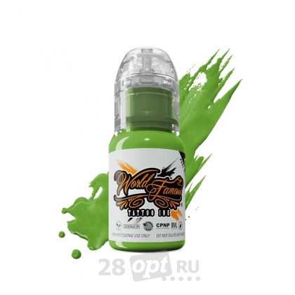 Краска для художественной татуировки World Famous Tattoo Ink, Green Day, 15 мл