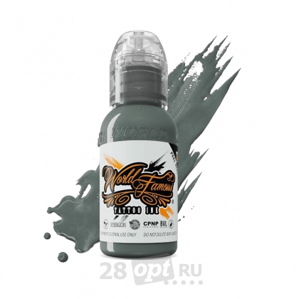 Краска для художественной татуировки World Famous Tattoo Ink, Green River Gray, 15 мл