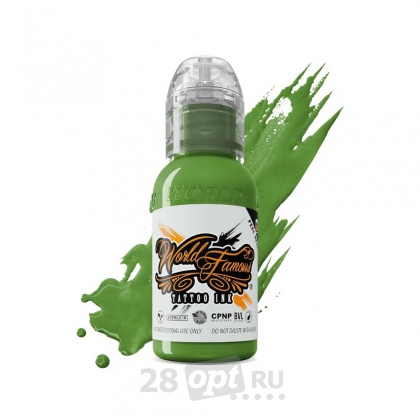 Краска для художественной татуировки World Famous Tattoo Ink, Iceland Green, 30 мл