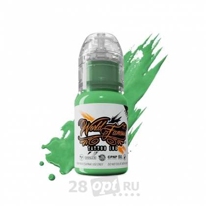 Краска для художественной татуировки World Famous Tattoo Ink, Ireland Green, 15 мл
