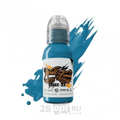 Краска для художественной татуировки World Famous Tattoo Ink, Mediterranean Sea, 15 мл