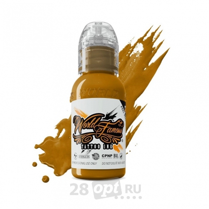Краска для художественной татуировки World Famous Tattoo Ink, Mustard, 15 мл