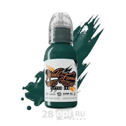Краска для художественной татуировки World Famous Tattoo Ink, Pancho Deep Green, 30 мл