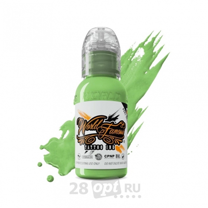 Краска для художественной татуировки  World Famous Tattoo Ink, Pancho Light Green, 30 мл