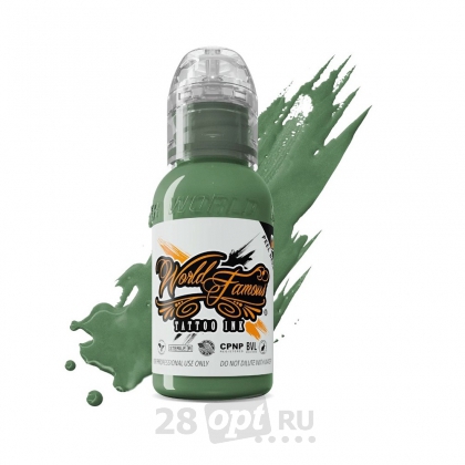 Краска для художественной татуировки World Famous Tattoo Ink, Pancho Medium Green, 30 мл