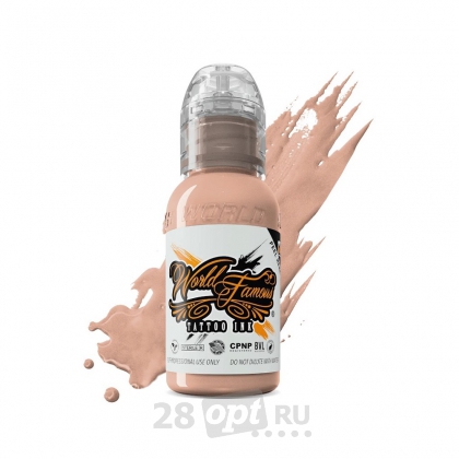 Краска для художественной татуировки World Famous Tattoo Ink, Pink Ribbon Fair Peach, 30 мл