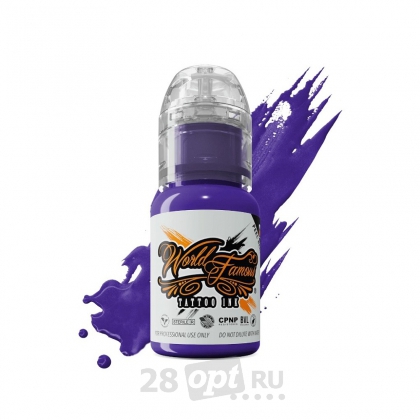 Краска для художественной татуировки World Famous Tattoo Ink, Purple Heart, 15 мл