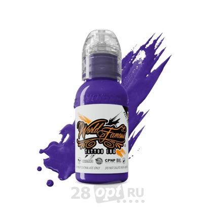 Краска для художественной татуировки World Famous Tattoo Ink, Purple Heart, 30 мл