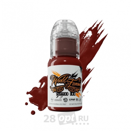 Краска для художественной татуировки World Famous Tattoo Ink, Red Square, 15 мл