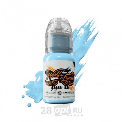 Краска для художественной татуировки World Famous Tattoo Ink, Sinatra Blue, 15 мл