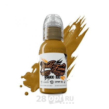 Краска для художественной татуировки World Famous Tattoo Ink, Spanish Gold, 30 мл