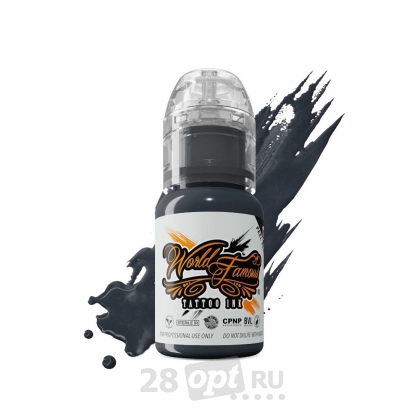 Краска для художественной татуировки World Famous Tattoo Ink, Stonehenge Grey, 15 мл