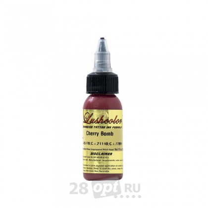 Распродажа, Краска для художественной татуировки LushColor, Cherry bomb, 30 мл