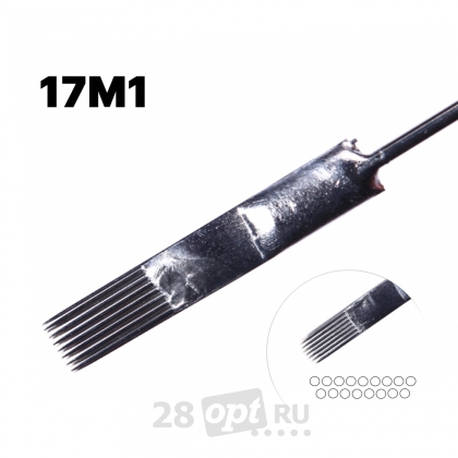 Иглы для художественной татуировки Black Bird, Magnum 17, коробка 50 шт.