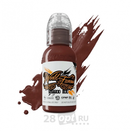 Краска для художественной татуировки World Famous Tattoo Ink by Maks Kornev, Umber, 30 мл