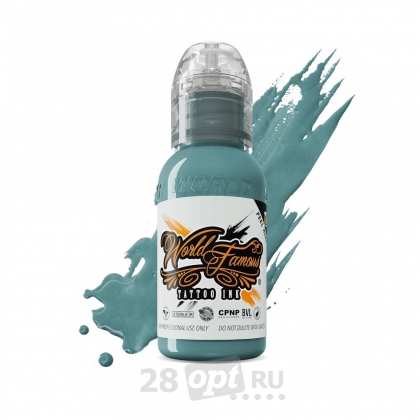 Краска для художественной татуировки World Famous Tattoo Ink, Oleg Sea Blue, 30 мл