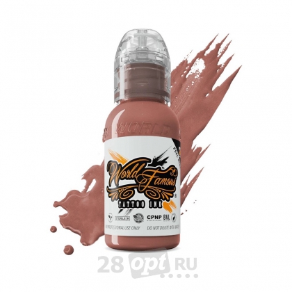 Краска для художественной татуировки World Famous Tattoo Ink, Pink Ribbon Cool Peach, 30 мл