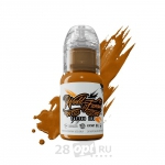 Уцененный товар  Краска для художественной татуировки World Famous Tattoo Ink, Caramel, 15 мл