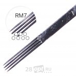 Иглы для художественной татуировки Black Bird, Round Magnum 7, коробка 50 шт.