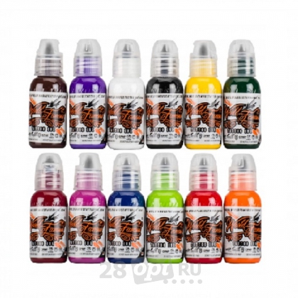 Сет красок для художественной татуировки World Famous Ink, Color Primary Set 1, 30 мл