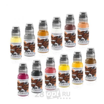 Сет красок для художественной татуировки World Famous Ink by Deborah Cherrys, Musas Ink Set, 30 мл