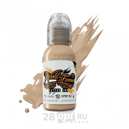 Краска для художественной татуировки World Famous Tattoo Ink, Cappuchino Skin Tone, 30 мл