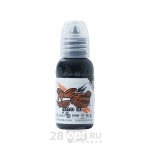 Краска для художественной татуировки World Famous Tattoo Ink, True Black, 30 мл
